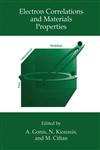 Electron Correlations and Materials Properties,0306462826,9780306462825