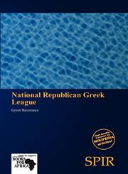 National Republican Greek League,6137955109,9786137955109