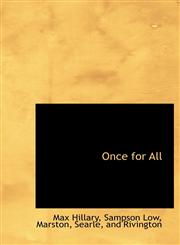 Once for All,1140620169,9781140620167