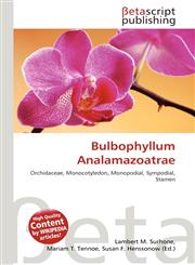 Bulbophyllum Analamazoatrae,613615885X,9786136158853