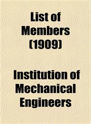 List of Members (1909),1152389335,9781152389335