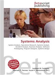 Systems Analysis,6130314744,9786130314743