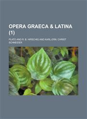Opera Graeca & Latina (1 ),1234519682,9781234519681