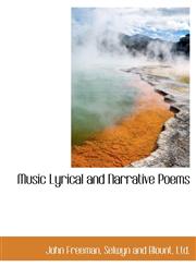 Music Lyrical and Narrative Poems,1140281763,9781140281764