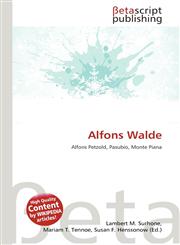 Alfons Walde,6134759945,9786134759946