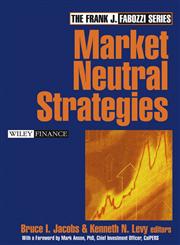Market Neutral Strategies,0471268682,9780471268680