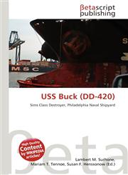 USS Buck (DD-420),3639910796,9783639910797