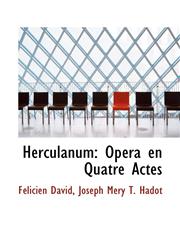 Herculanum Opéra en Quatre Actes,1103071327,9781103071326