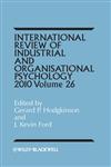 International Review of Industrial and Organizational Psychology, Volume 26,0470971746,9780470971741