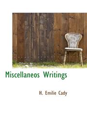 Miscellaneos Writings,1110514212,9781110514212