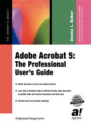 Acrobat 5 A User Guide for Professionals (Book with CD-ROM),1590590236,9781590590232
