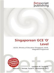 Singaporean GCE 'O' Level,6130575033,9786130575038