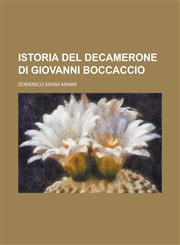 Istoria del Decamerone Di Giovanni Boccaccio,1234606518,9781234606510