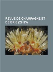 Revue de Champagne Et de Brie (22-23),1153554461,9781153554466