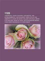 1189 1189 births, 1189 by country, 1189 deaths, 1189 establishments, 1189 in Europe, Conflicts in 1189, Umberto III, Count of Savoy,1156060370,9781156060377