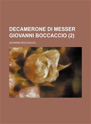Decamerone di Messer Giovanni Boccaccio (2),115384169X,9781153841696