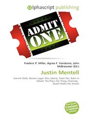 Justin Mentell,6134211923,9786134211925