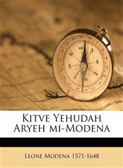 Kitve Yehudah Aryeh mi-Modena,1175222356,9781175222350