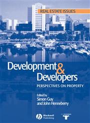 Development and Developers Perspectives on Property,0632058420,9780632058426