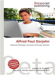 Alfred Paul Dorjahn,6134855030,9786134855037