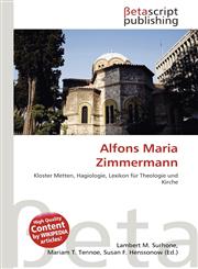 Alfons Maria Zimmermann,6134752088,9786134752084