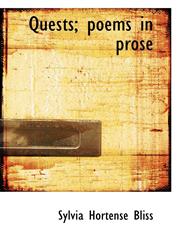 Quests; poems in prose,1115378627,9781115378628