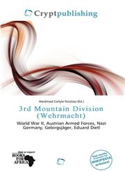 3rd Mountain Division (Wehrmacht),6200220395,9786200220394