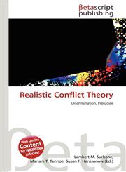 Realistic Conflict Theory,6136156016,9786136156019