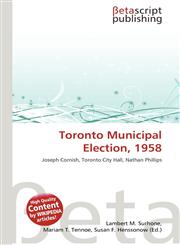 Toronto Municipal Election, 1958,6134502502,9786134502504
