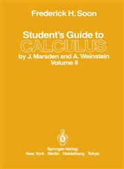Student's Guide to Calculus by J. Marsden and A. Weinstein Volume II,0387962344,9780387962344