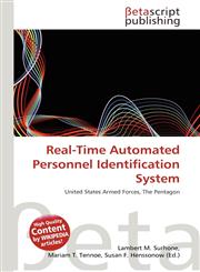 Real-Time Automated Personnel Identification System,6136096064,9786136096063
