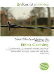 Ethnic Cleansing,613003587X,9786130035877