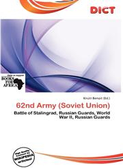 62nd Army (Soviet Union),613834717X,9786138347170