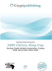 2009 Christy Ring Cup,6201925511,9786201925519