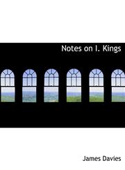 Notes on I. Kings,1116792079,9781116792072