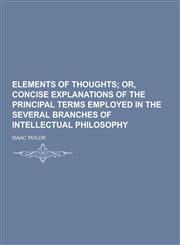Elements of Thoughts,1230393420,9781230393421
