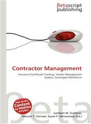 Contractor Management,6134589691,9786134589697