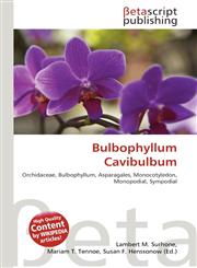 Bulbophyllum Cavibulbum,6136190613,9786136190617