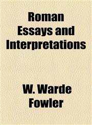 Roman Essays and Interpretations,1154927989,9781154927986