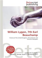 William Lygon, 7th Earl Beauchamp,6130898770,9786130898779