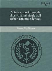 Spin transport through short-channel single wall carbon nanotube devices.,1243611901,9781243611901