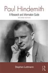 Paul Hindemith A Research and Information Guide,0415994160,9780415994163