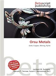 Orsu Metals,6136415380,9786136415383