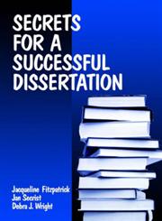 Secrets for a Successful Dissertation,0761912517,9780761912514