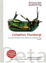 Colophon Thunbergi,6135125729,9786135125726