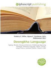 Dzongkha Language,6132615997,9786132615992