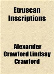 Etruscan Inscriptions,1150551178,9781150551178