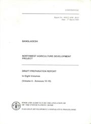 Bangladesh : Northwest Agriculture Development Project - Draft Preparation Report Vol. 4 - Annex 10-15