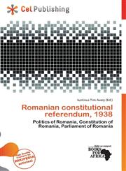 Romanian constitutional referendum, 1938,6138257561,9786138257561