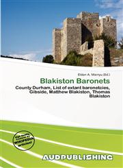 Blakiston Baronets,6139572851,9786139572854